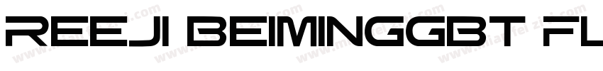 reeji beiminggbt flash字体转换